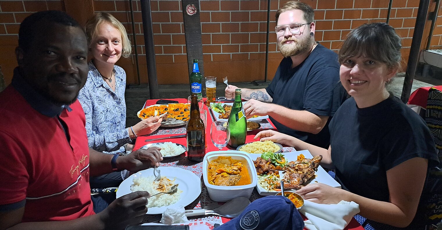 Abendveranstaltungen mit den ivorischen Partnern