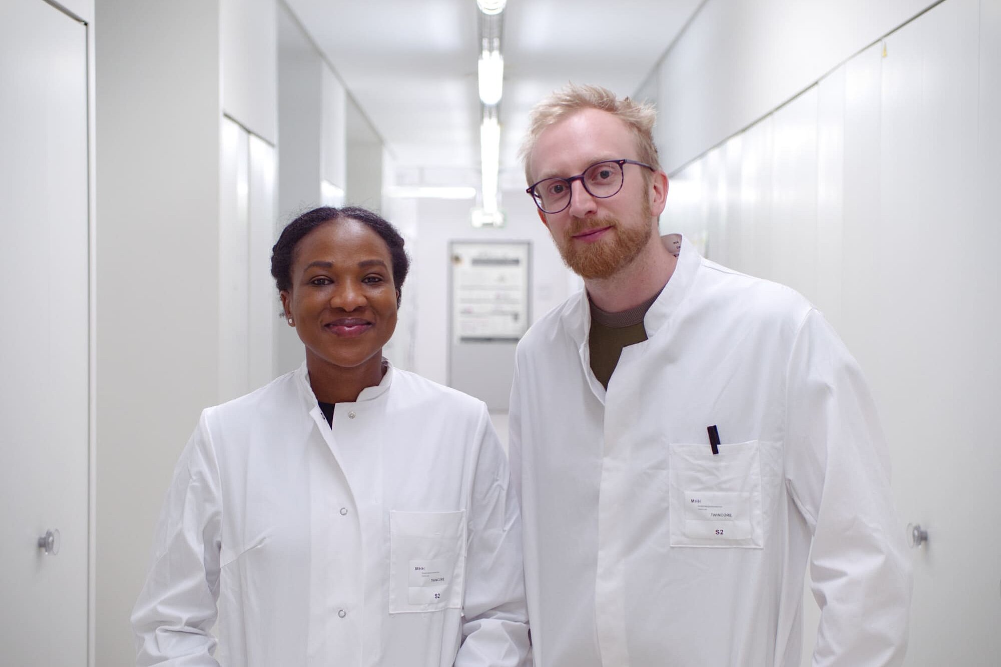 Study authors Maureen Obara and Dr Matthias Bruhn