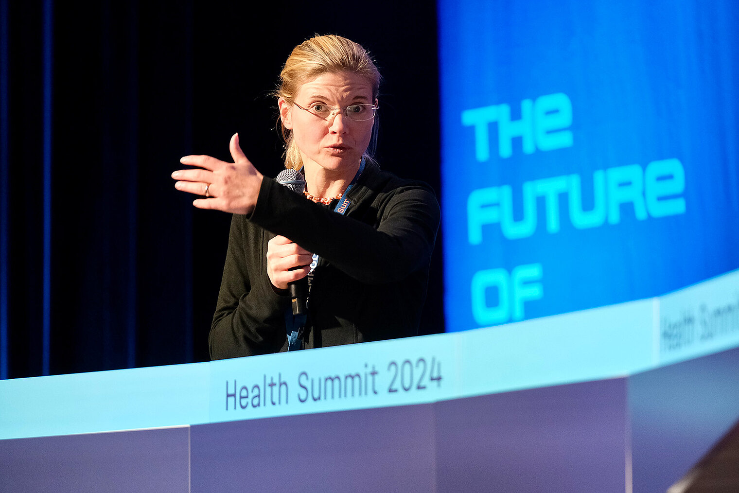 Dr. Berit Lange at the Helmholtz Health Summit.