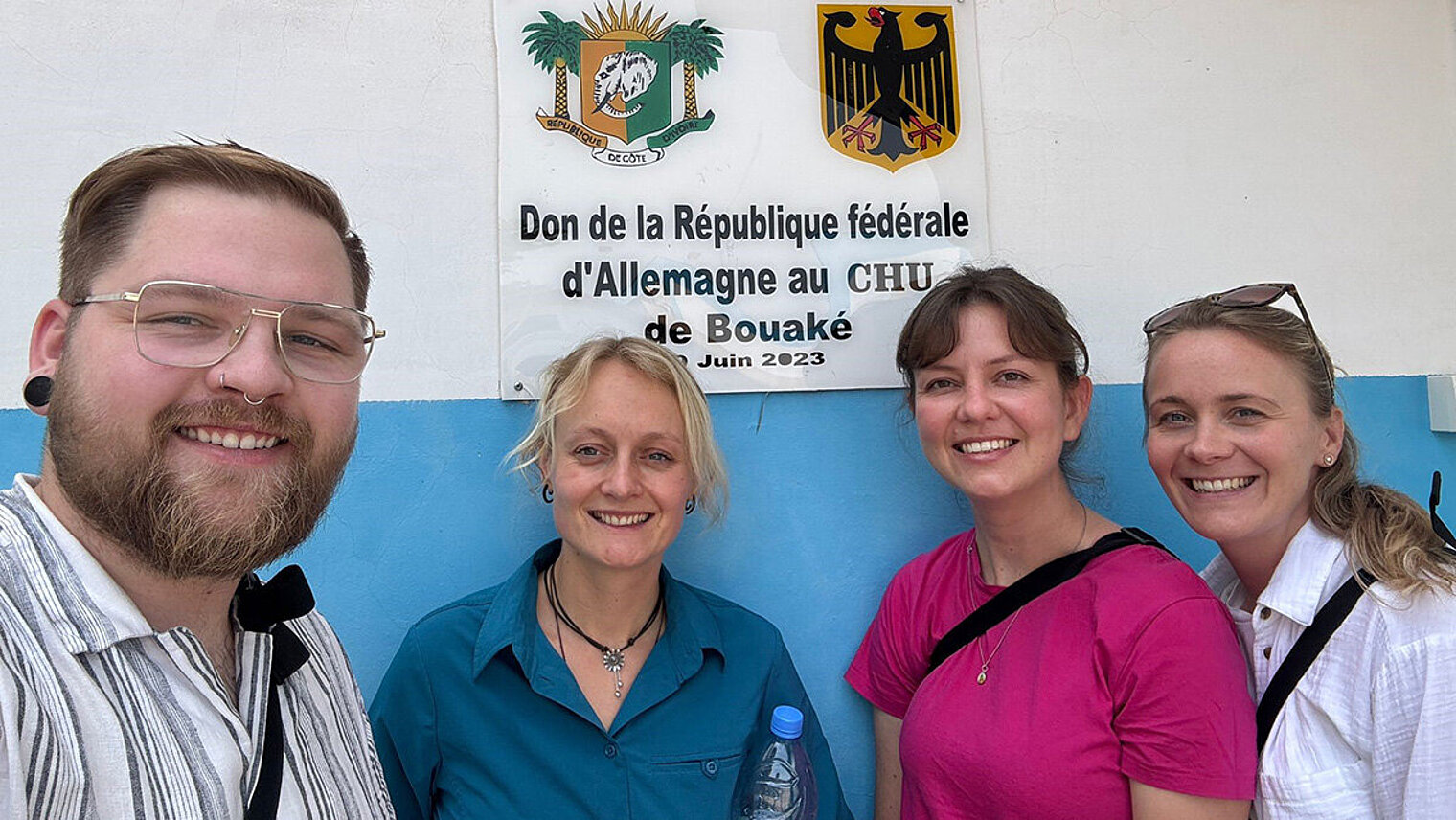 Ankunft im Centre Hospitalier et Universitaire de Bouaké (CHUB)