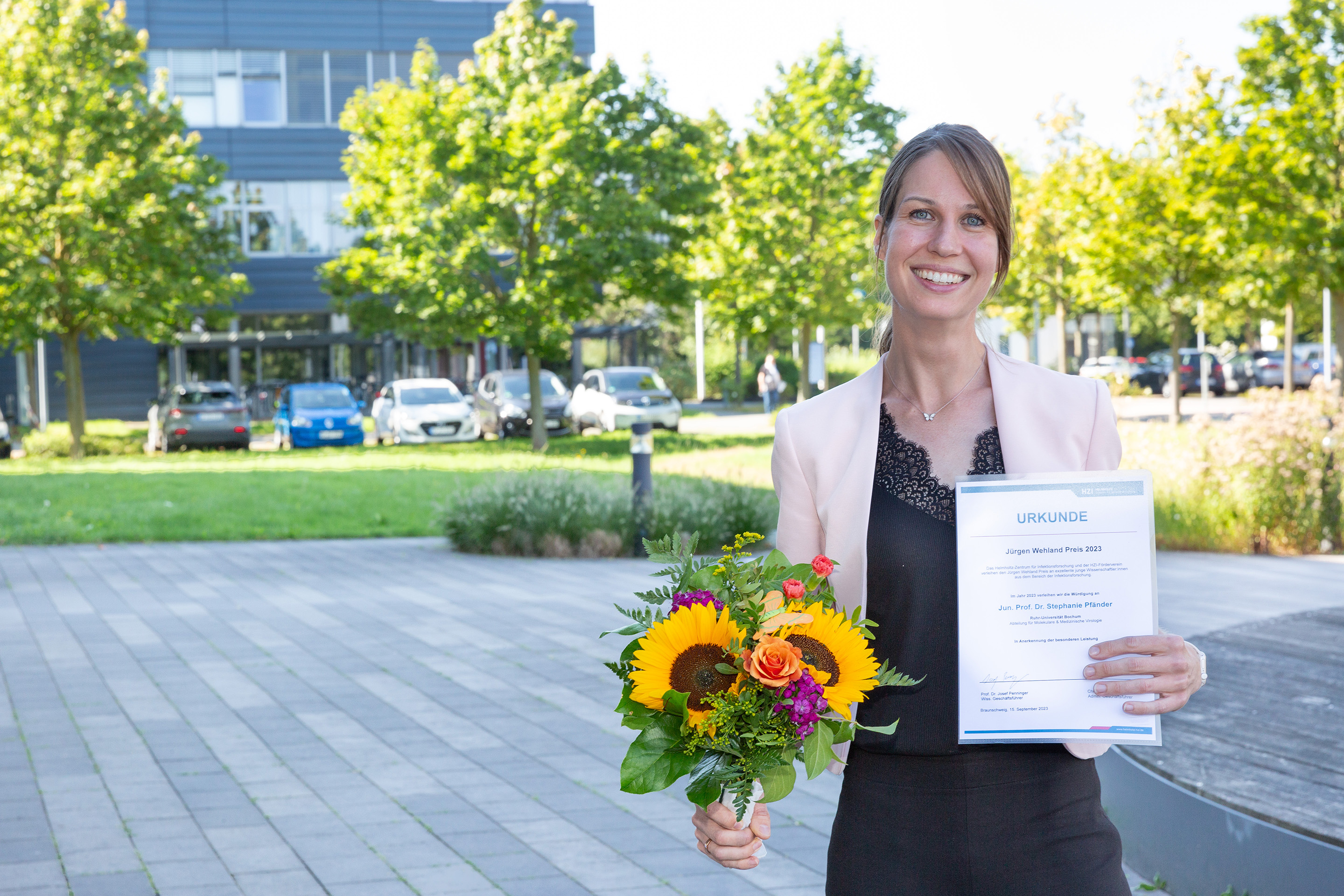 Stephanie Pfänder, winner of this year's Jürgen Wehland Award.